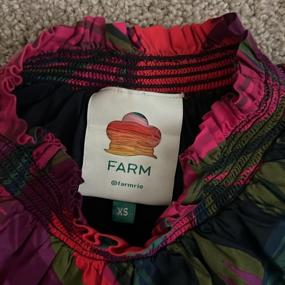 FARM Rio Midnight Leaves Mini Dress Size XS - Picture 2 of 5